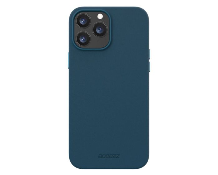 Accezz Leather Backcover with MagSafe Dark Blue (iPhone 13 Pro)