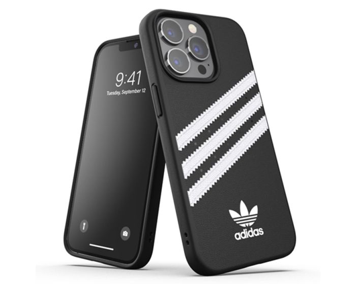 Adidas TPU Case (47114_ADI) Θήκη Σιλικόνης Samba Black / White (iPhone 13/13 Pro)