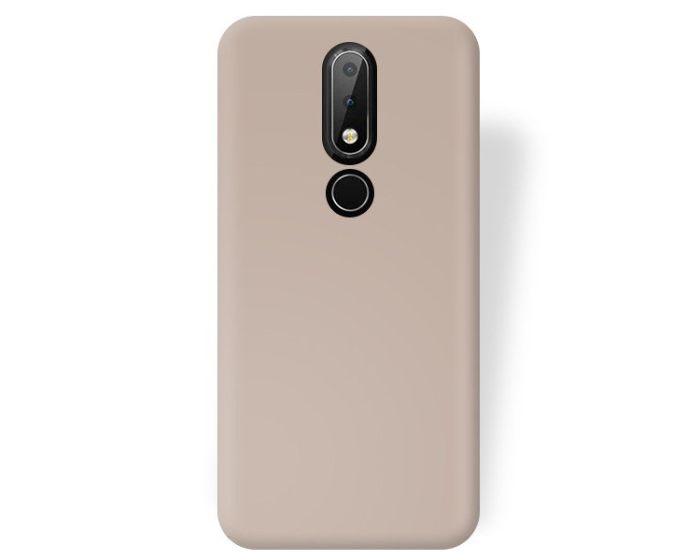 Forcell Jelly Flash Matte Slim Fit Case Θήκη Σιλικόνης Gold (Nokia 5.1 Plus / X5)