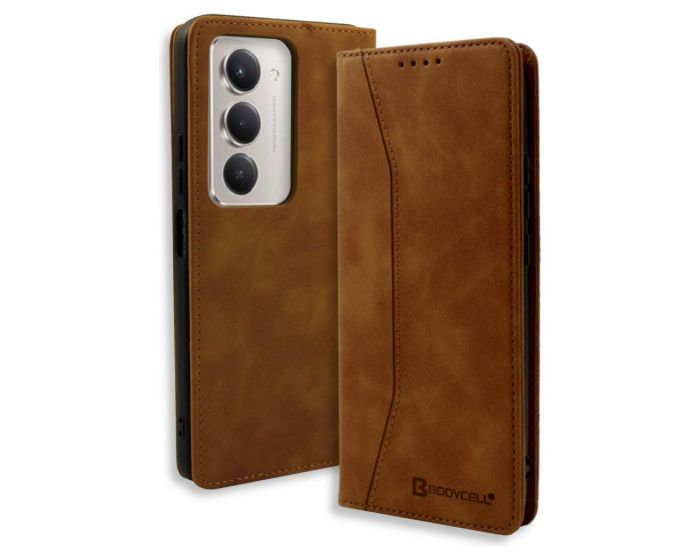 Bodycell Book Case Pu Leather Xiaomi Redmi 15 5G Brown - MD03084