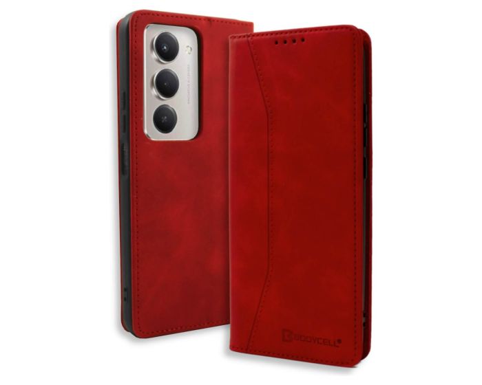 Bodycell Book Case Pu Leather Xiaomi Redmi 15 5G Red - MD03085