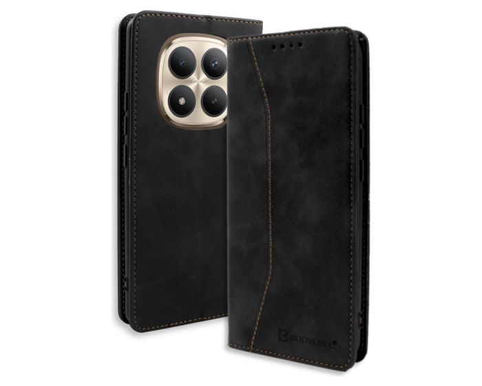 Bodycell Book Case Pu Leather Xiaomi Note 15 Pro Plus Black - MD03243