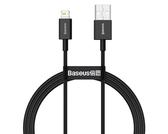 Baseus Superior Charging Data Cable (CALYS-A01) Καλώδιο Φόρτισης Quick Charge 2.4A USB to Lightning 1m Black