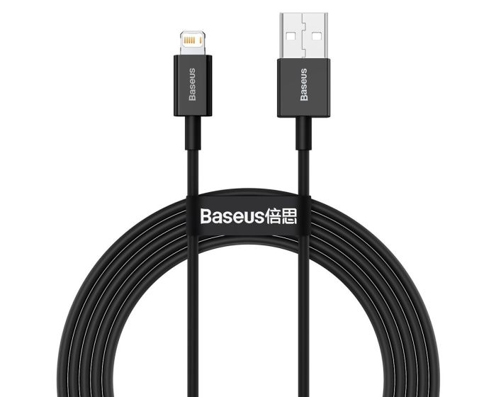 Baseus Superior Charging Data Cable (CALYS-C01) Καλώδιο Φόρτισης Quick Charge 2.4A USB to Lightning 2m Black