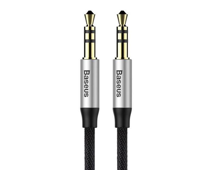 Baseus Yiven M30 Audio Cable Mini Jack 3.5mm AUX (CAM30-AS1) Καλώδιο 0.5m Silver