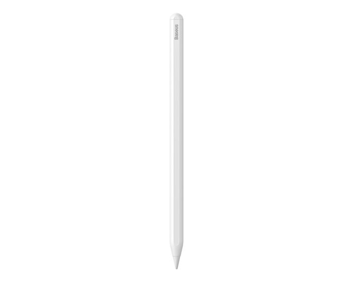 Baseus Active+ Smooth Writing Wireless Charging Capacitive Stylus Pen (SXBC020102) Γραφίδα για Apple iPad / iPad Pro - White