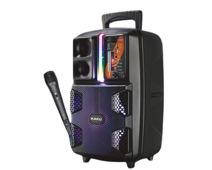 KAKU LEIWEI KSC-475 Outdoor Portable Bluetooth Speaker 8 inch Φορητό Ηχείο Bluetooth Black