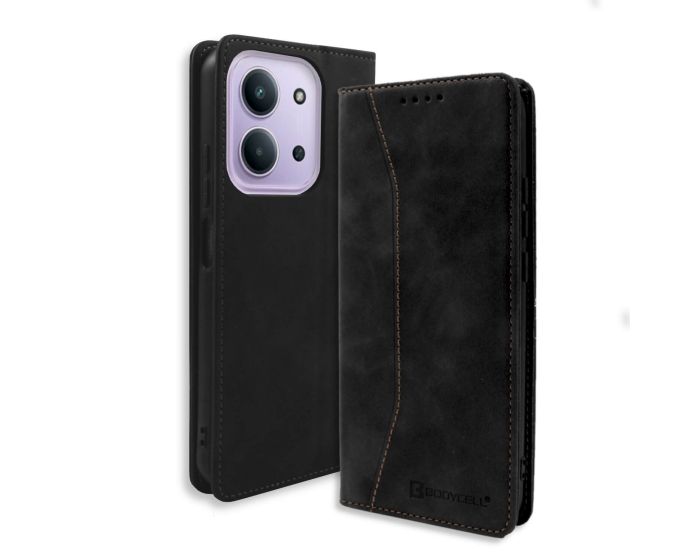 Bodycell Book Case Pu Leather Xiaomi Redmi 15C 5G Black - MD03071