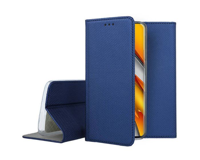 Forcell Smart Book Case με Δυνατότητα Stand Θήκη Πορτοφόλι Navy Blue (Xiaomi Poco F3 5G / Mi 11i)