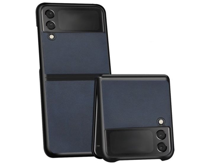 Cowhide Grain PU Leather Case Blue (Samsung Galaxy Z Flip 3 5G)