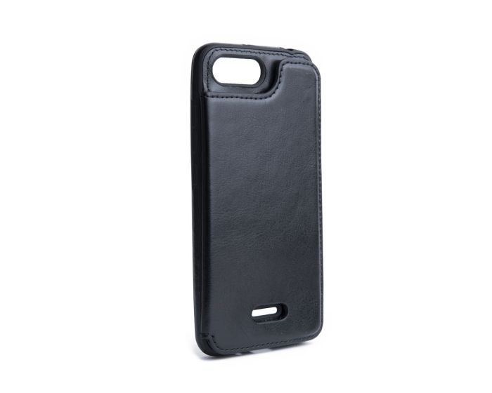 Forcell PU Leather Flip Back Wallet Case Θήκη Πορτοφόλι Black (Xiaomi Redmi 6)