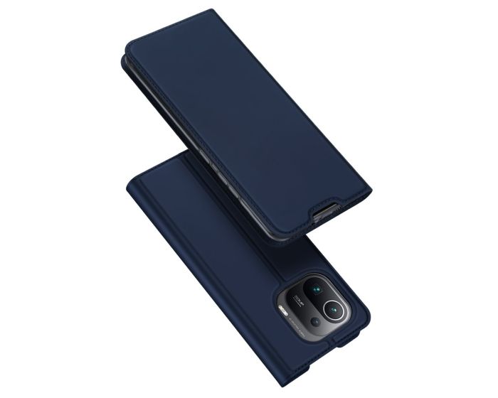 DUX DUCIS SkinPro Wallet Case Θήκη Πορτοφόλι με Stand - Navy Blue (Xiaomi Mi 11 Pro)