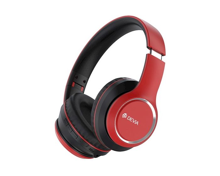 Devia Kintone Wireless Bluetooth Headphones Ασύρματα Ακουστικά - Red