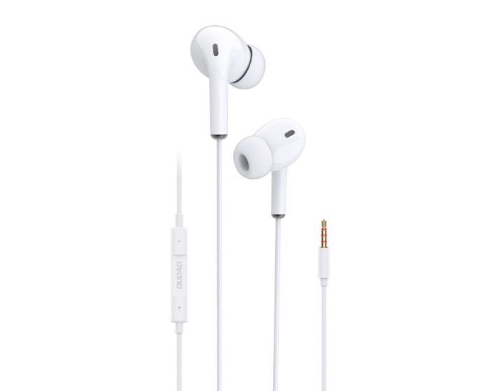 Dudao X14 In-Ear Earphones 3.5mm Ενσύρματα Ακουστικά με Μικρόφωνο - White
