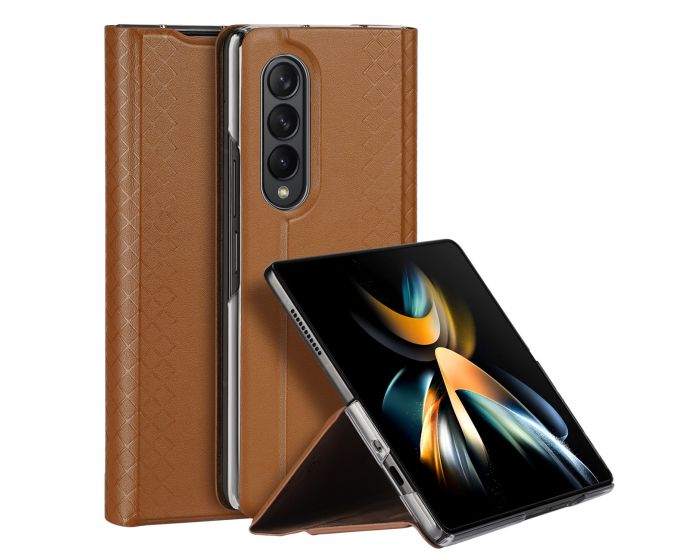 DUX DUCIS Bril PU Leather Case Θήκη Book - Brown (Samsung Galaxy Z Fold4)