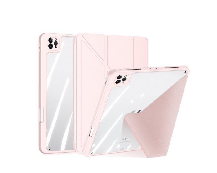 DUX DUCIS Magi Flip Cover Smart Book Case Θήκη με Δυνατότητα Stand - Pink (iPad Pro 12.9'' 2018 / 2020 / 2021 / 2022)