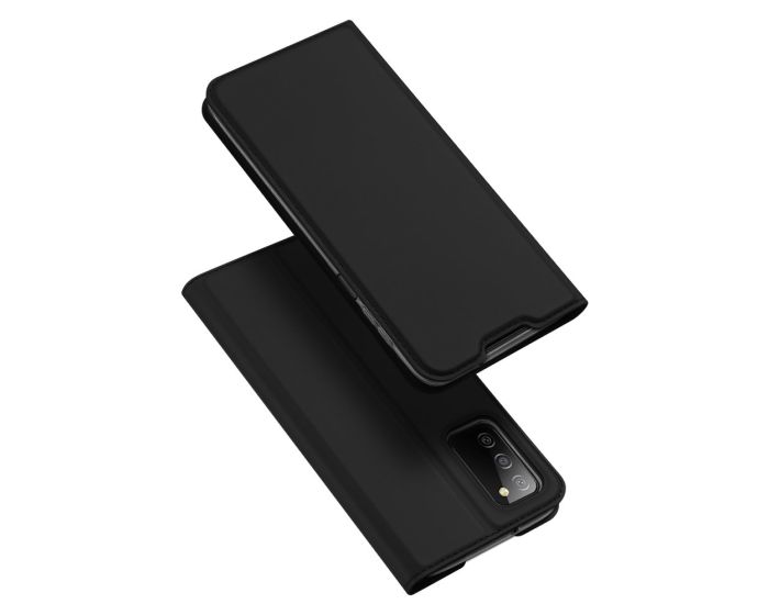 DUX DUCIS SkinPro Wallet Case Θήκη Πορτοφόλι με Stand - Black (Samsung Galaxy A03s)