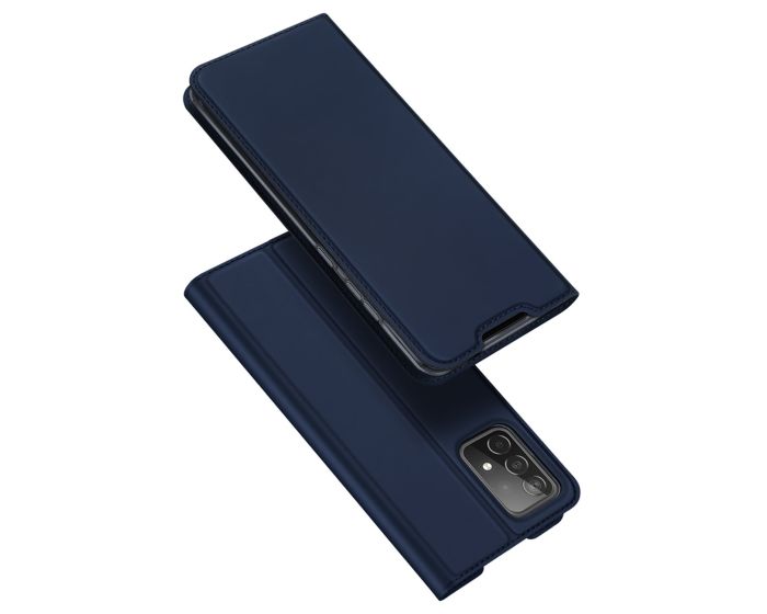 DUX DUCIS SkinPro Wallet Case Θήκη Πορτοφόλι με Stand - Navy Blue (Samsung Galaxy A73 5G)