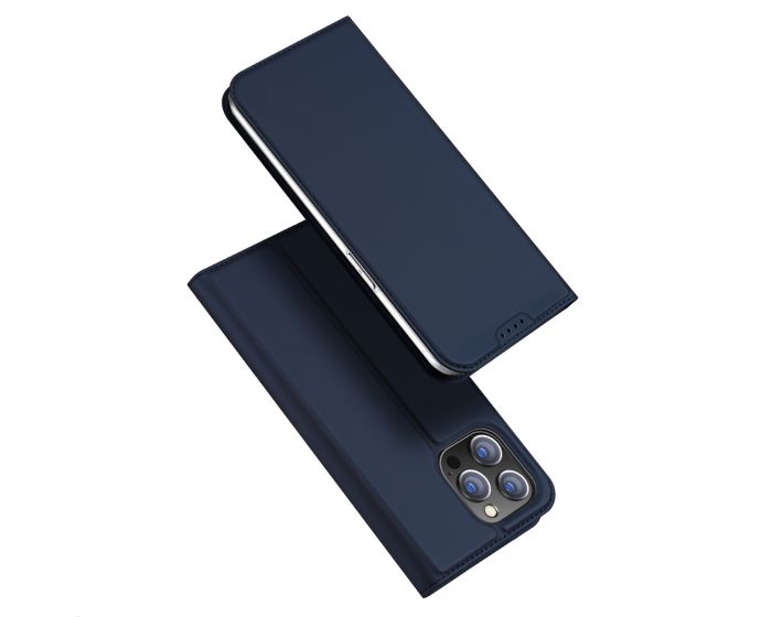 DUX DUCIS SkinPro Wallet Case Θήκη Πορτοφόλι με Δυνατότητα Stand - Navy Blue (iPhone 15 Pro Max)