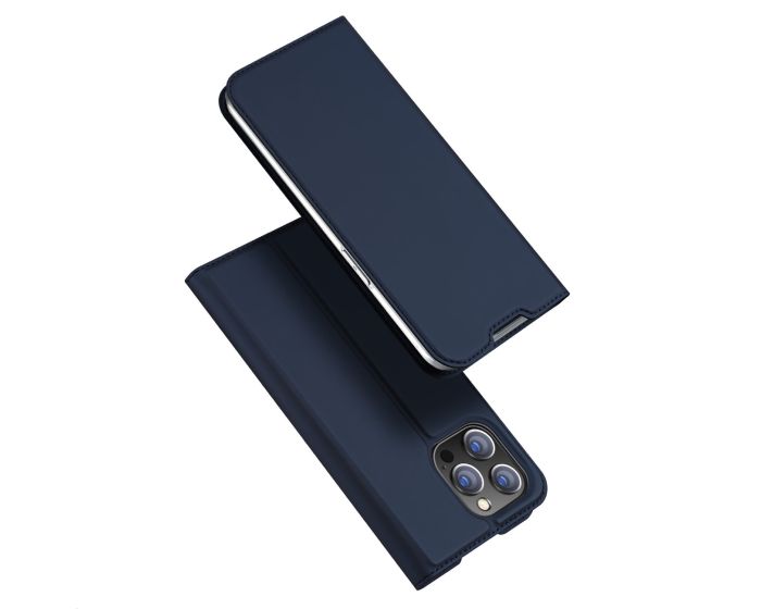 DUX DUCIS SkinPro Wallet Case Θήκη Πορτοφόλι με Stand - Navy Blue (iPhone 14 Pro Max)