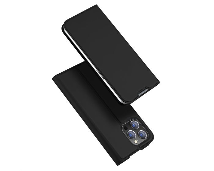 DUX DUCIS SkinPro Wallet Case Θήκη Πορτοφόλι με Stand - Black (iPhone 14 Pro)