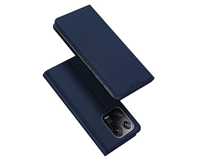 DUX DUCIS SkinPro Wallet Case Θήκη Πορτοφόλι με Stand - Navy Blue (Xiaomi 13 Pro)