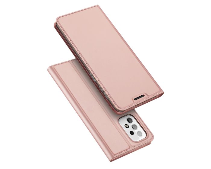 DUX DUCIS SkinPro Wallet Case Θήκη Πορτοφόλι με Stand - Rose Gold (Samsung Galaxy A23 4G / 5G)