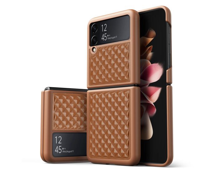 DUX DUCIS Venice Leather Case - Brown (Samsung Galaxy Z Flip 3 5G)