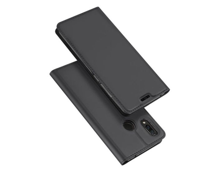 DUX DUCIS SkinPro Wallet Case Stand Θήκη Πορτοφόλι - Gray (Huawei P Smart Plus / Nova 3i)
