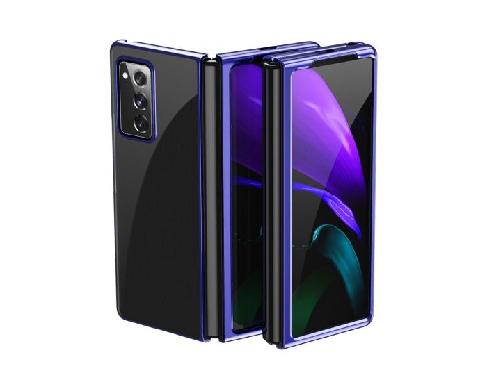 Electroplating Frame Cover Hard Case Σκληρή Θήκη (Samsung Galaxy Z Fold 2) - Blue