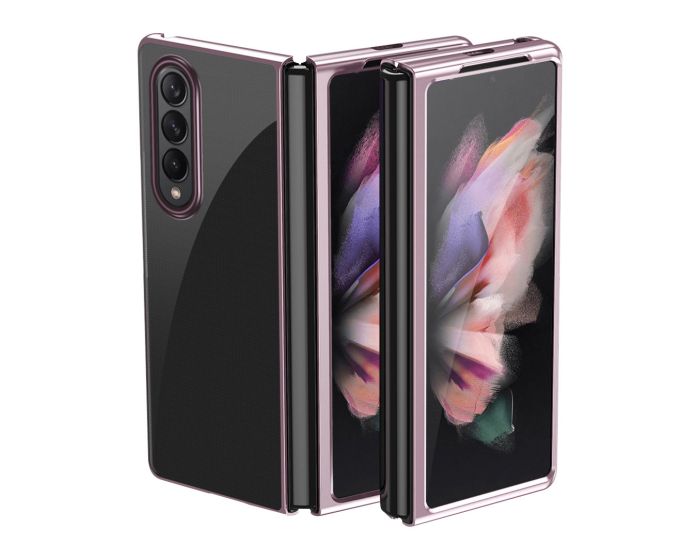 Electroplating Frame Cover Hard Case Σκληρή Θήκη (Samsung Galaxy Z Fold 3) - Pink