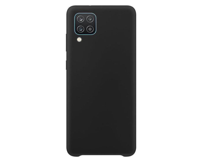 Ultra Thin Liquid Silicone Case Black (Samsung Galaxy A12 / M12)