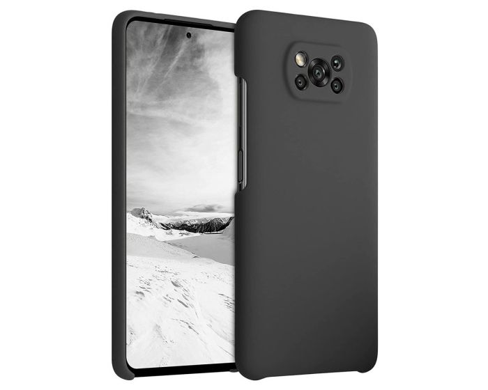 Ultra Thin Liquid Silicone Case Black (Xiaomi Poco X3 NFC / X3 Pro)