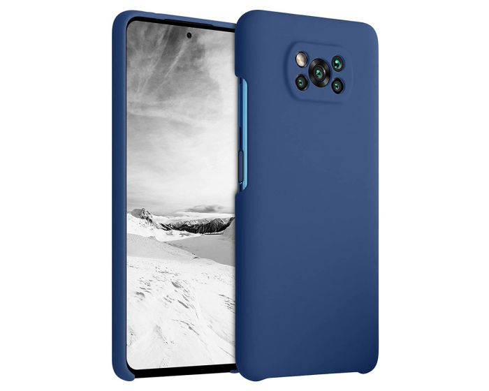 Ultra Thin Liquid Silicone Case Dark Blue (Xiaomi Poco X3 NFC / X3 Pro)