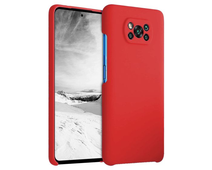 Ultra Thin Liquid Silicone Case Red (Xiaomi Poco X3 NFC / X3 Pro)
