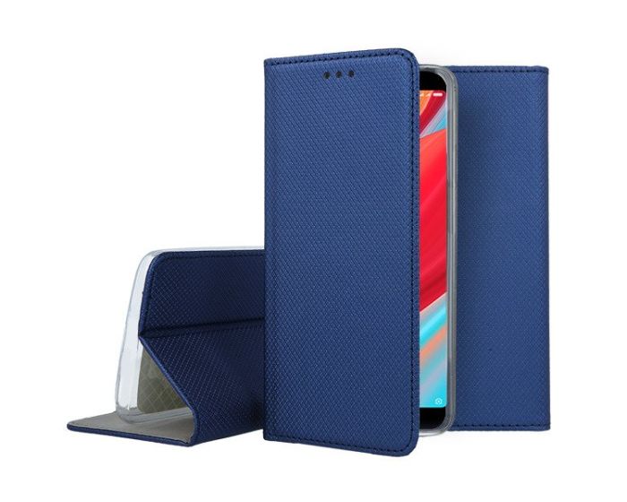 Forcell Smart Book Case με Δυνατότητα Stand Θήκη Πορτοφόλι Blue (Xiaomi Redmi S2)