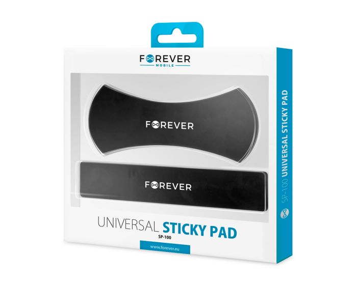 Forever Universal Sticky Pad SP-100 Αντιολισθητική Αυτοκόλλητη Βάση - Μαύρο