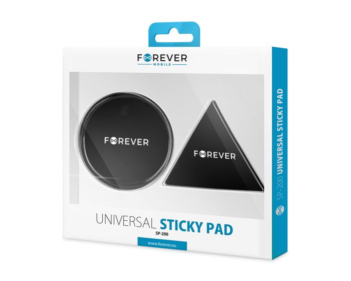 Forever Universal Sticky Pad SP-200 Αντιολισθητική Αυτοκόλλητη Βάση - Μαύρο