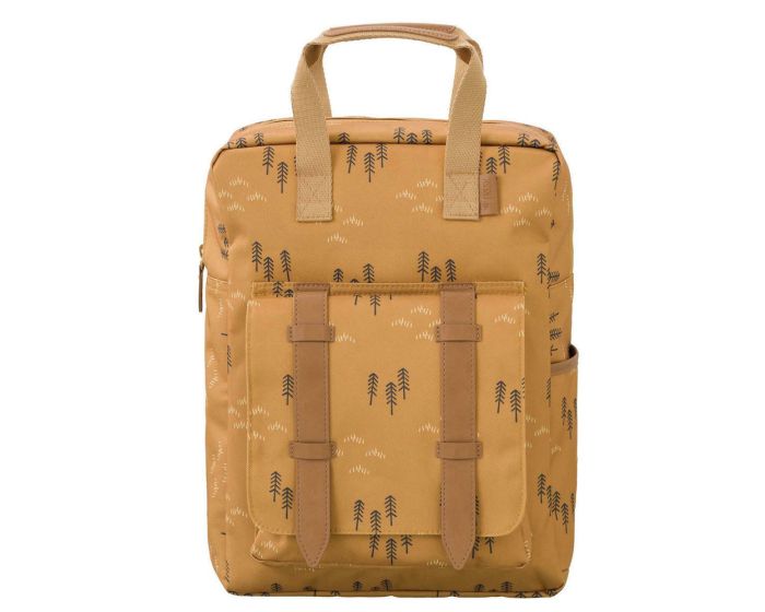 Fresk Small Backpack Σχολική Τσάντα Πλάτης Νηπιαγωγείου 28x21cm - Woods Sprouce Yellow