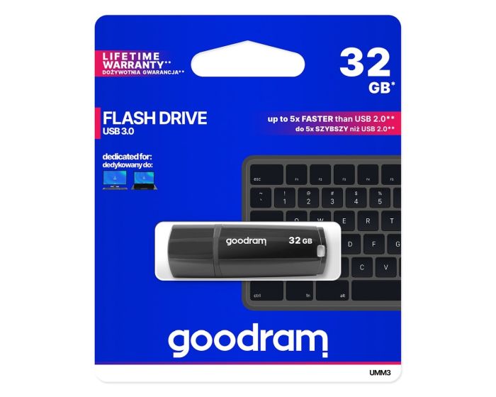 Goodram USB Flash Drive 3.0 UMM3 Memory Stick 32GB Black
