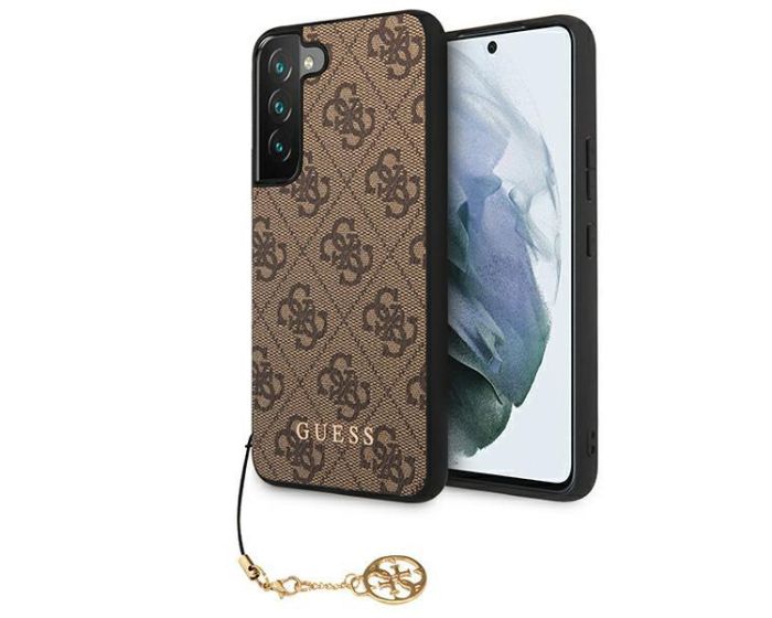 Guess GUHCS22SGF4GBR 4G Charms Collection Hard Case Σκληρή Θήκη Brown (Samsung Galaxy S22 5G)
