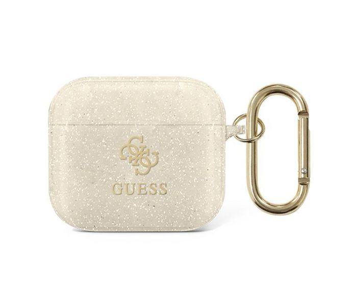 Guess GUA3UCG4GD Glitter Collection TPU Protective Case για τα Apple AirPods 3 - Gold