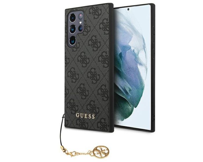 Guess GUHCS22LGF4GGR 4G Charms Collection Hard Case Σκληρή Θήκη Gray (Samsung Galaxy S22 Ultra 5G)
