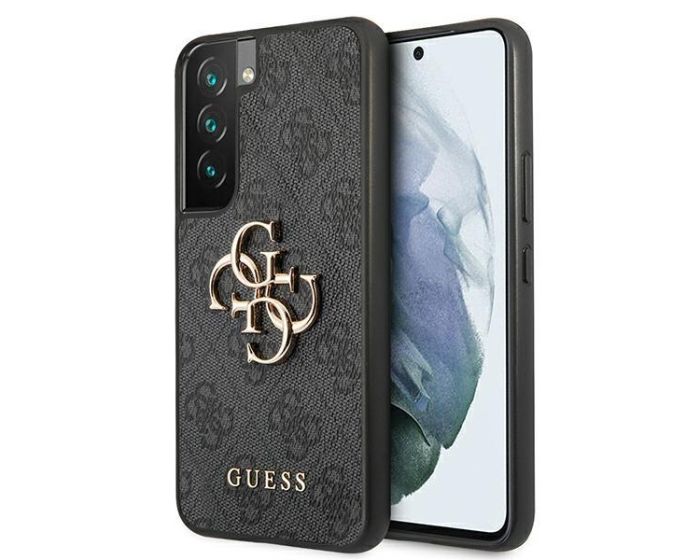 Guess GUHCS22S4GMGGR 4G Big Metal Logo Series Hard Case Σκληρή Θήκη Grey (Samsung Galaxy S22 5G)