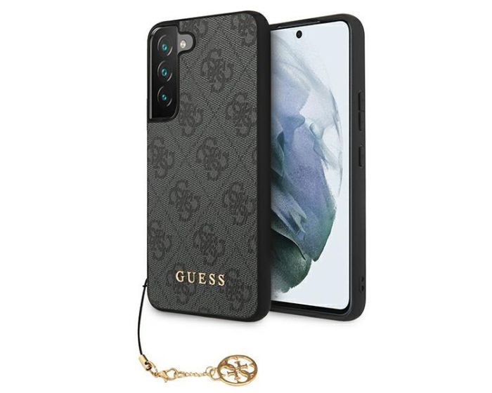 Guess GUHCS22SGF4GGR 4G Charms Collection Hard Case Σκληρή Θήκη Gray (Samsung Galaxy S22 5G)