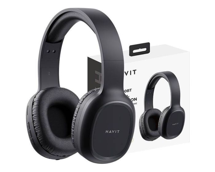 Havit H2590BT PRO Bluetooth Wireless Headphones + 3.5mm Jack Ασύρματα Ακουστικά Black