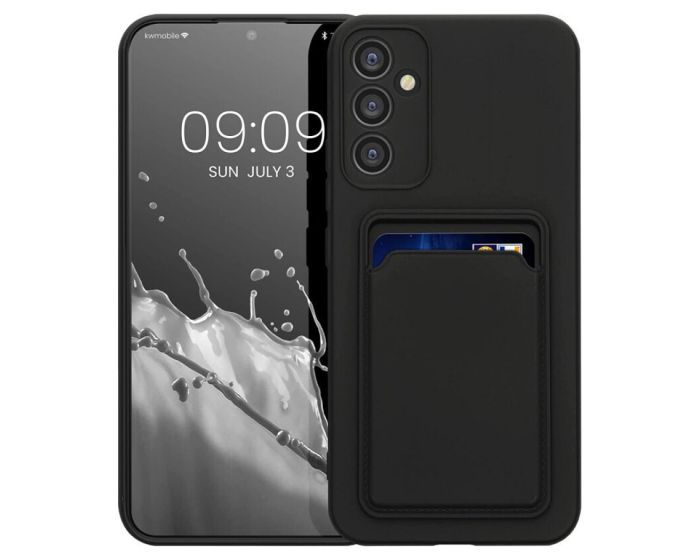 KWmobile TPU Silicone Case with Card Holder Slot (61353.01) Black (Samsung Galaxy A34 5G)