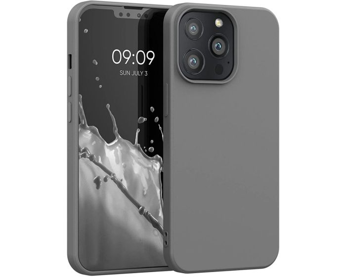 KWmobile Flexible Rubber Case Θήκη Σιλικόνης (55962.155) Titanium Grey (iPhone 13 Pro)