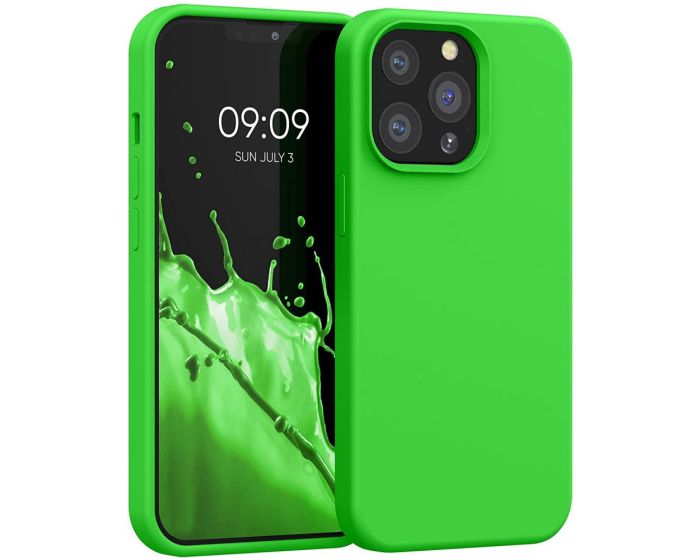 KWmobile Hard Rubber Case Θήκη Σιλικόνης (55880.159) Lime Green (iPhone 13 Pro)