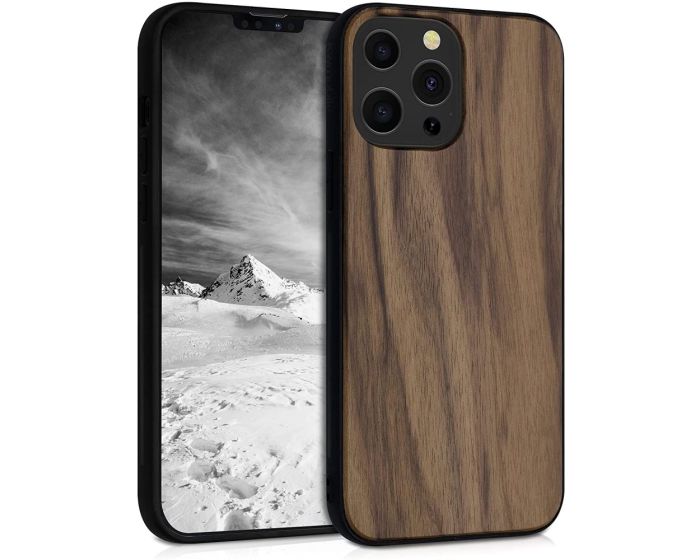 KWmobile Wooden Case (55981.18) Θήκη Ξύλινη Dark Brown (iPhone 13 Pro Max)